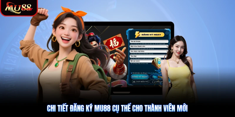 Chi tiết Đăng ký Mu88 cụ thể cho thành viên mới
