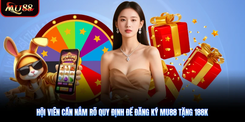Hội viên cần nắm rõ quy định để đăng ký Mu88 tặng 188K